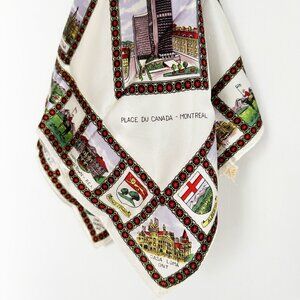 Vintage Canada Souvenir Scarf